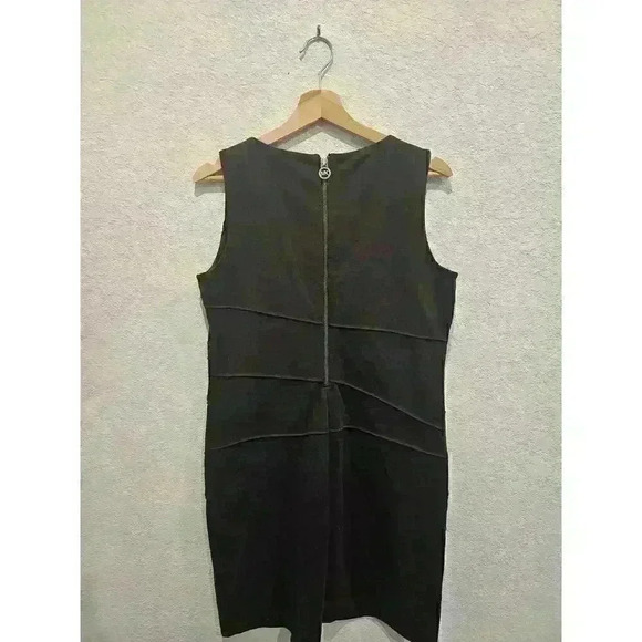 Michael Kors Brown stretch Zipper accent dress. SZ 10. - Picture 2 of 5